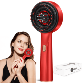 3 in 1 Scalp Massager Hair Growth Hair Oil Applicator,Electric Scalp Brush for Home,Waterproof Electric Red Head Massager