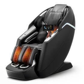 VEVOR Dual-Core 4D+3D Full Body Massage Chair, with Extended SL Track, Deep Yoga Stretch, Electric Extendable Footrest, TFT, AI Voice Control, He