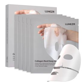 5 SHEETS/BOX Deep Collagen Anti Wrinkle Lifting Mask Collagen Mask Skincare Facial Masks for Women Skin Care Deep Hydration Tone Correction & Rad (Core Benefits: Firmness & Elasticity Support)